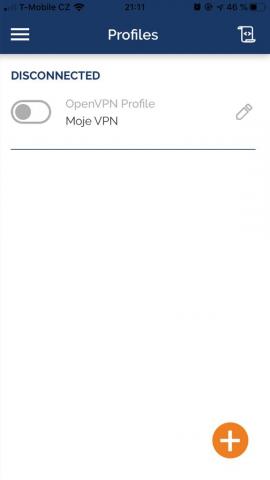 OpenVPN iOS - Spuštění