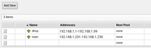 MikroTik - rozsah pro VPN