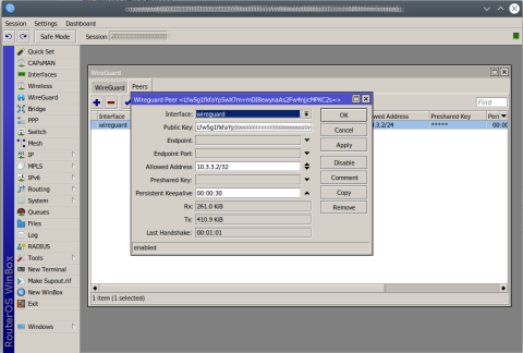 WireGuard MikroTik Add Peer
