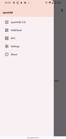 OpenHAB Aplikace NFC