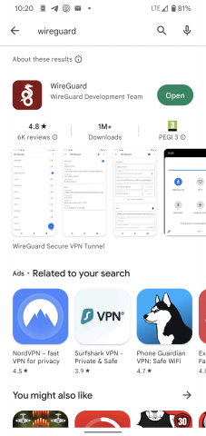 WireGuard Android App