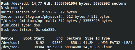 Pokročilé klonování disků - fdisk